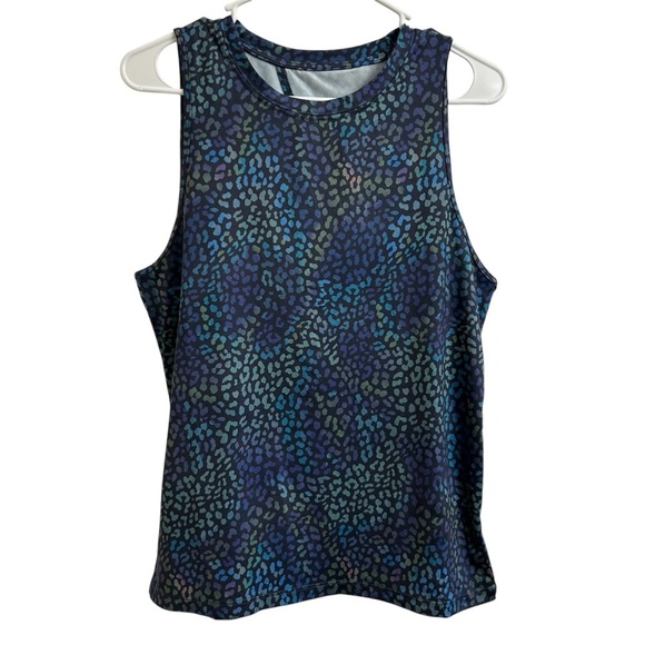 Fabletics Tops - Fabletics Women Size M Blake Dry-Flex Open Back Tank Top Heatmap Leopard Gym